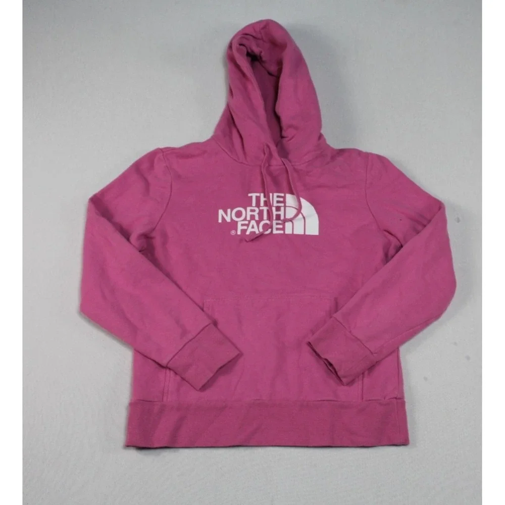The North Face Pink Hoodie Sweater Casual Long Sleeve Size Medium